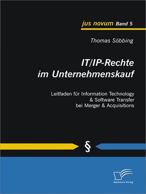 cover image of IT/IP-Rechte im Unternehmenskauf